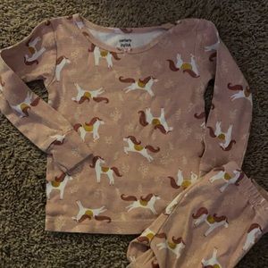 2T toddler girl unicorn pajamas